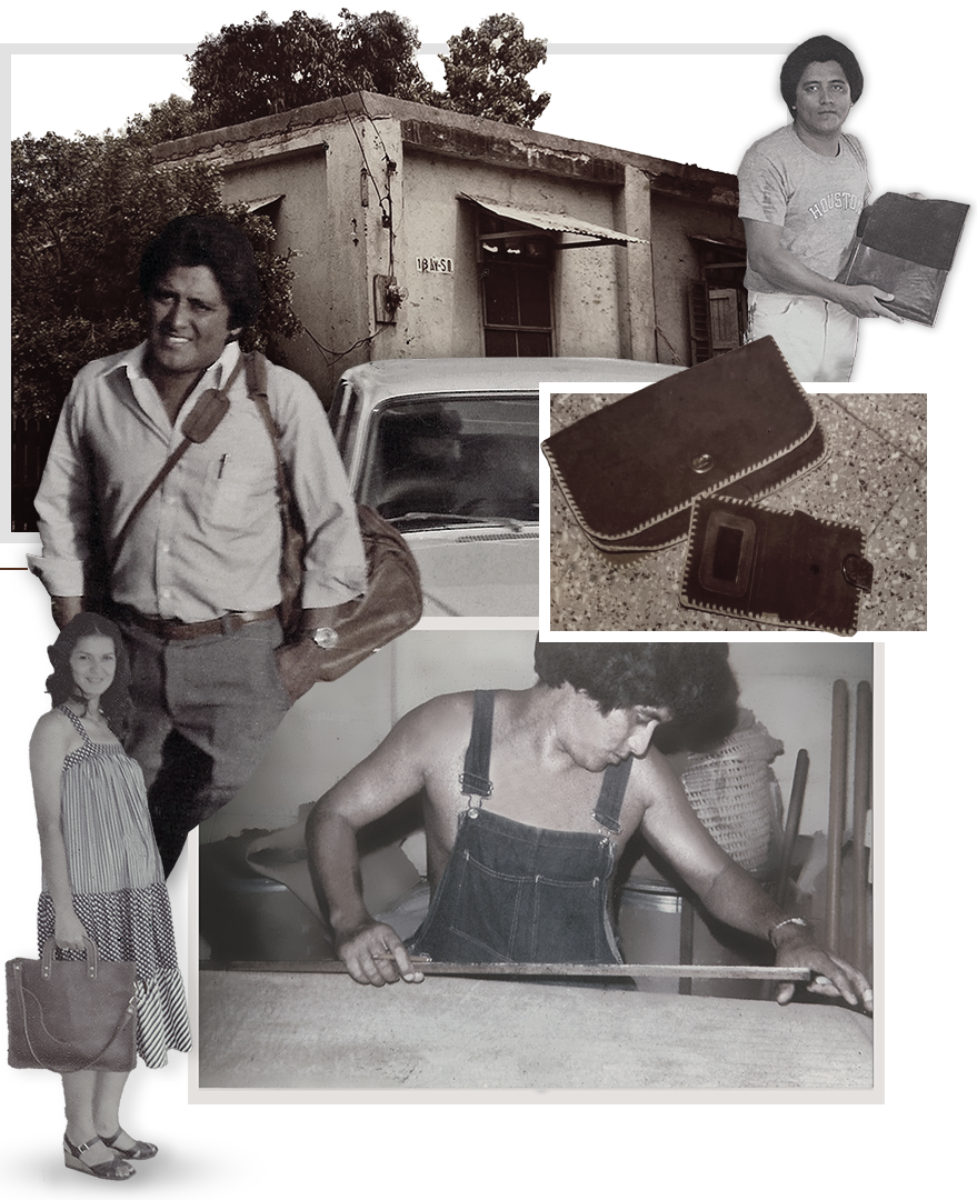 Danilos earliest atelier — a patio in San Pedro Sula, 1974